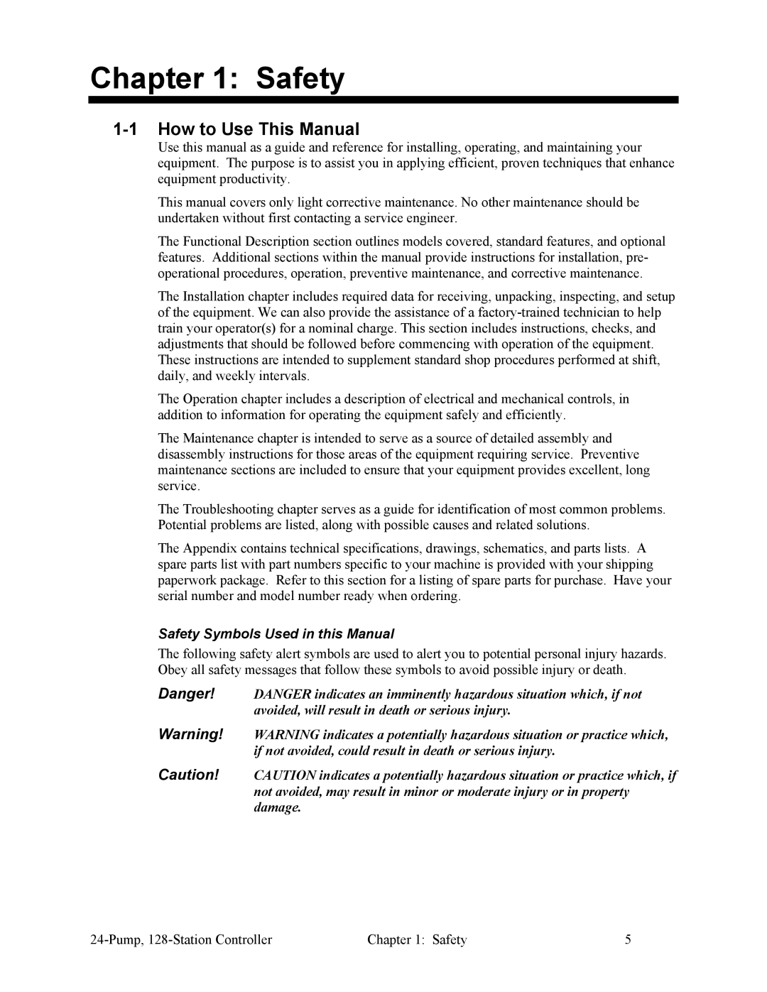 Sterling 882.00255.00 CV3-655 specifications How to Use This Manual, Safety Symbols Used in this Manual 