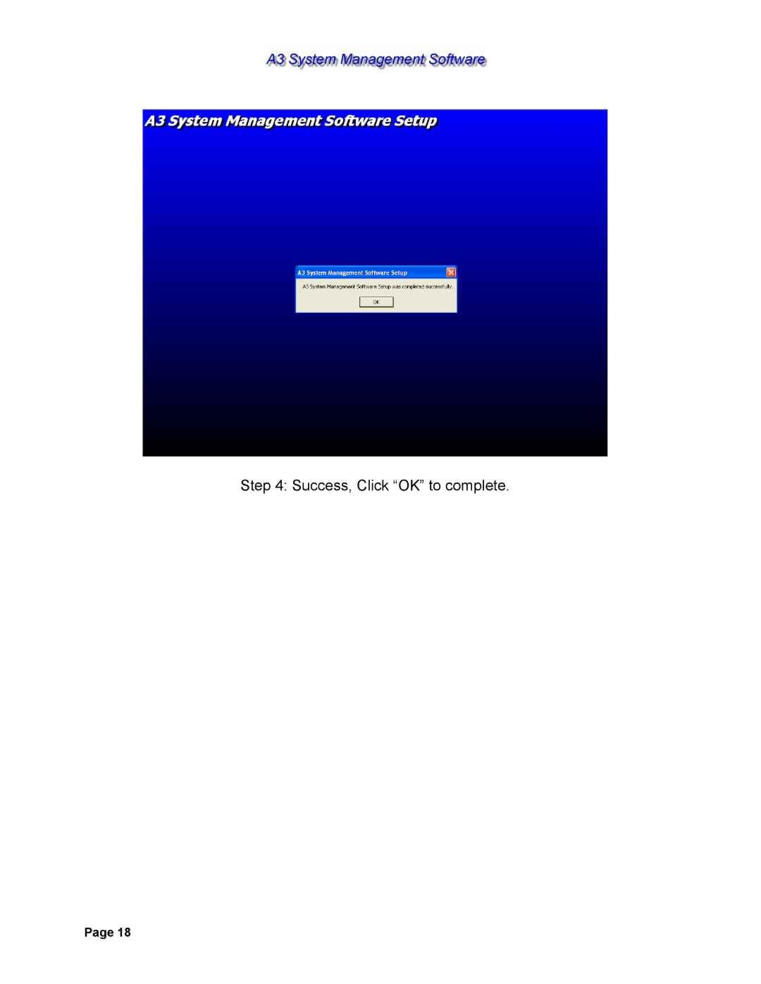 Sterling 882.00278.00 software manual Success, Click OK to complete 