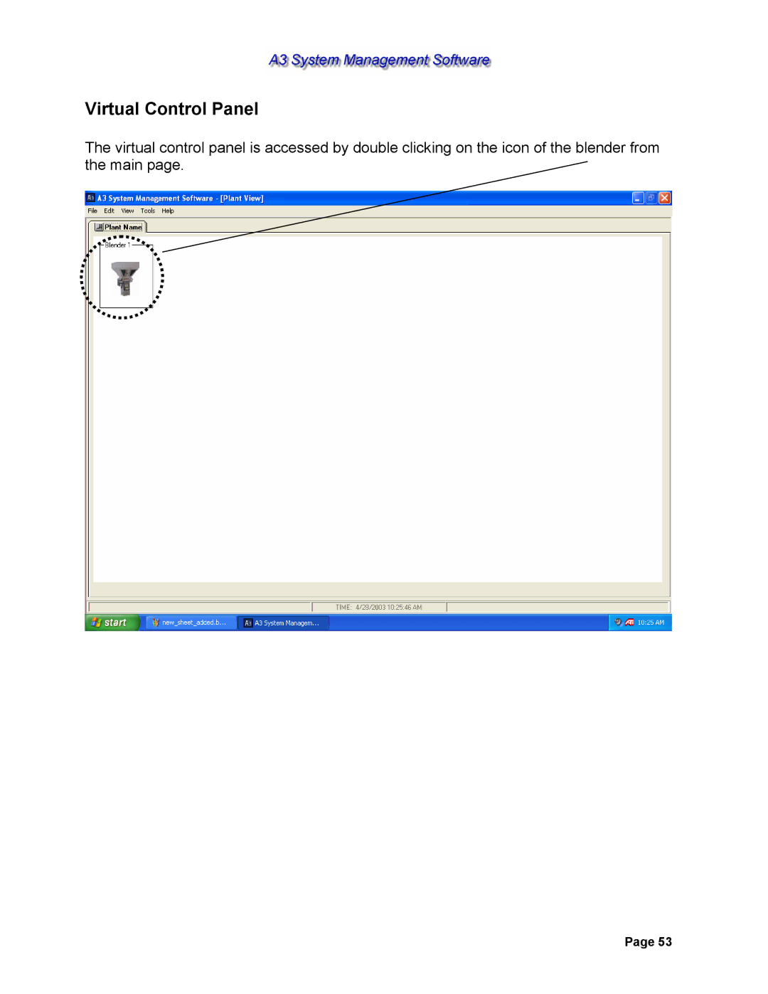 Sterling 882.00278.00 software manual Virtual Control Panel 