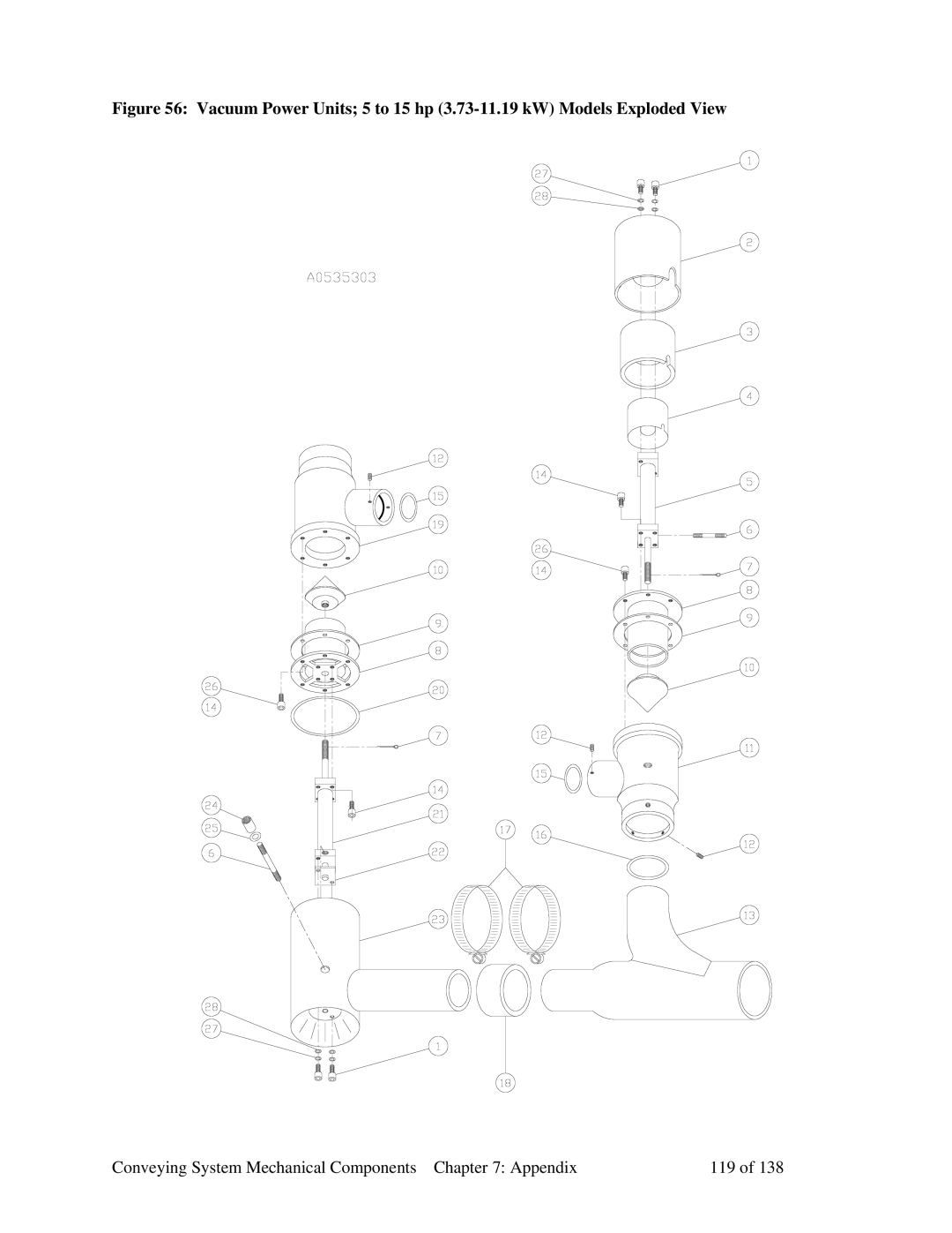 Sterling 882.00379.00 manual Conveying System Mechanical Components Appendix 119 