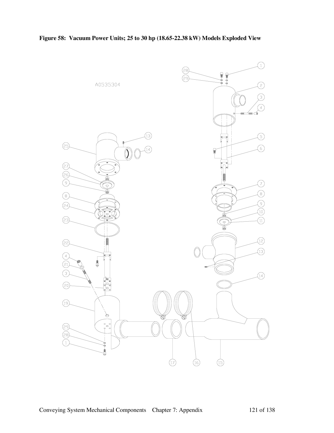 Sterling 882.00379.00 manual Conveying System Mechanical Components Appendix 121 