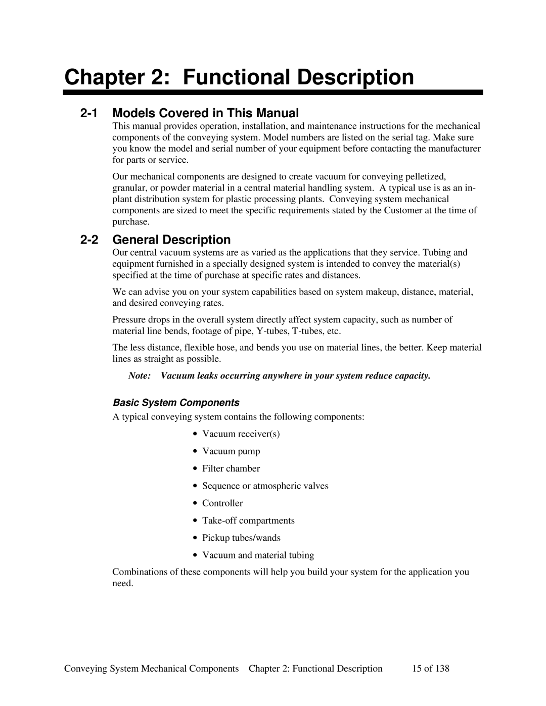 Sterling 882.00379.00 manual Models Covered in This Manual, General Description, Basic System Components 