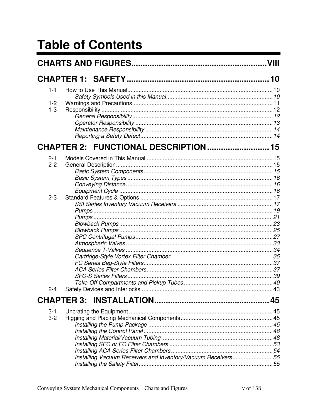 Sterling 882.00379.00 manual Table of Contents 