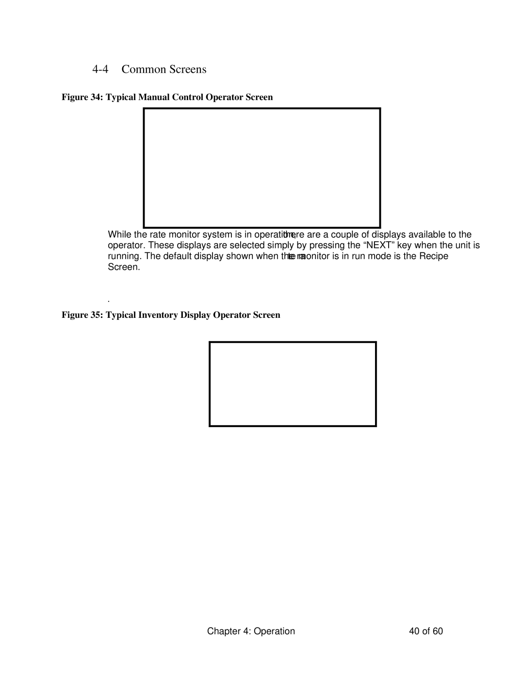 Sterling 882.00722.00 manual Common Screens, Typical Manual Control Operator Screen 