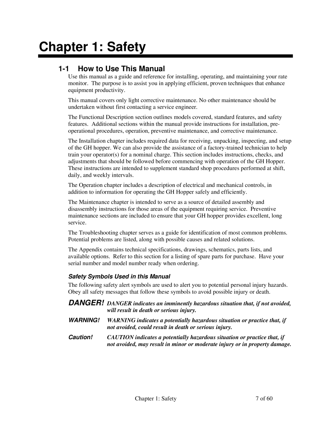 Sterling 882.00722.00 manual How to Use This Manual, Safety Symbols Used in this Manual 