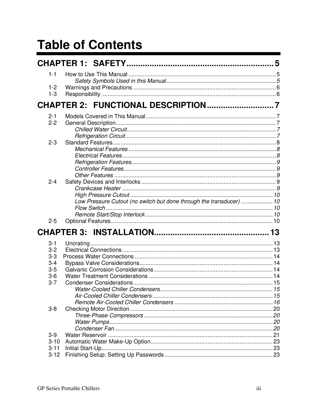 Sterling 882.93092.00 specifications Table of Contents 