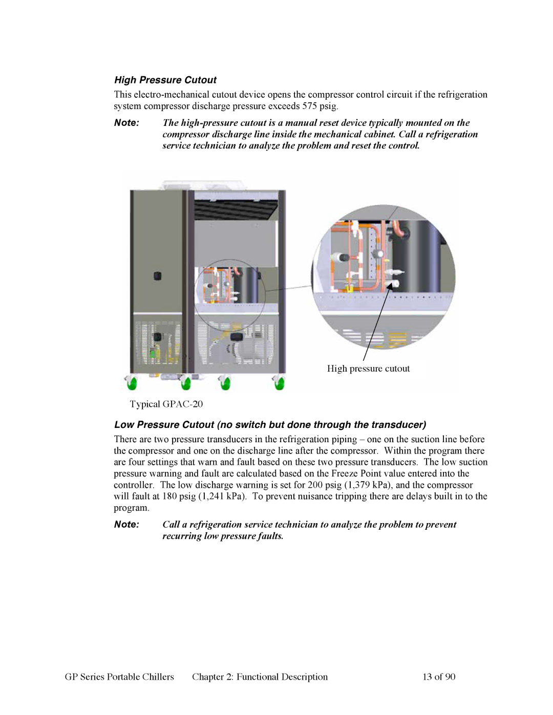 Sterling 882.93092.01 manual High Pressure Cutout 