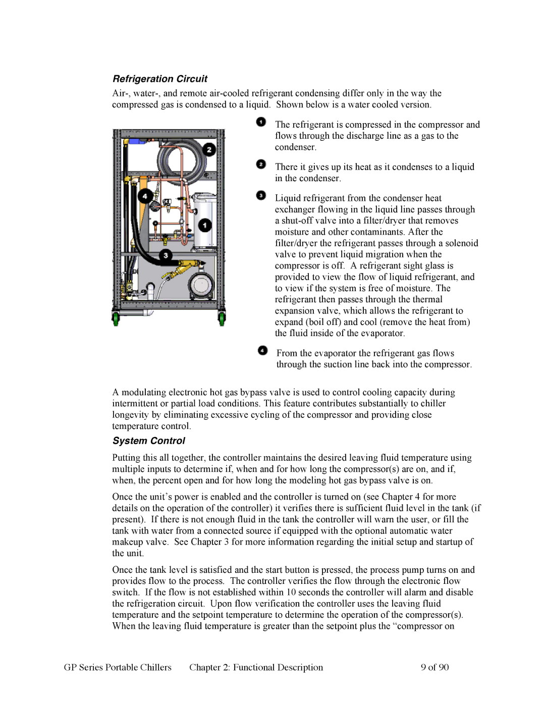 Sterling 882.93092.01 manual Refrigeration Circuit, System Control 