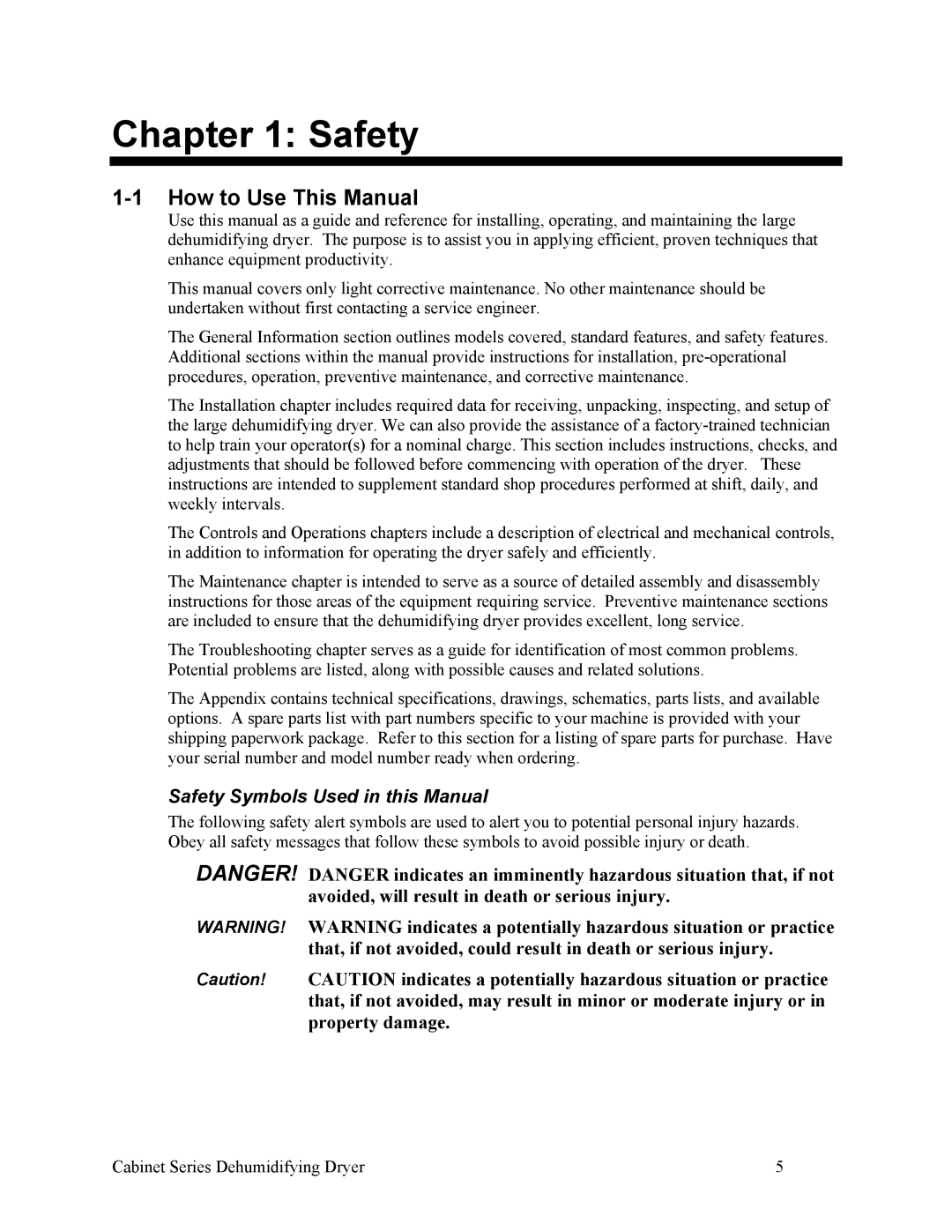 Sterling 90-225 CFM, SDA 150-380 installation manual How to Use This Manual, Safety Symbols Used in this Manual 