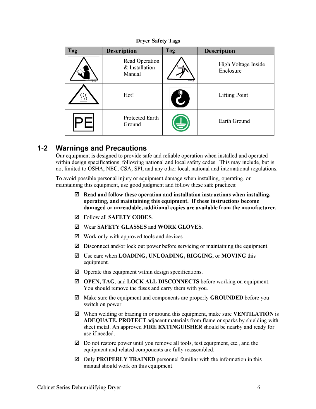 Sterling SDA 150-380, 90-225 CFM installation manual Description 