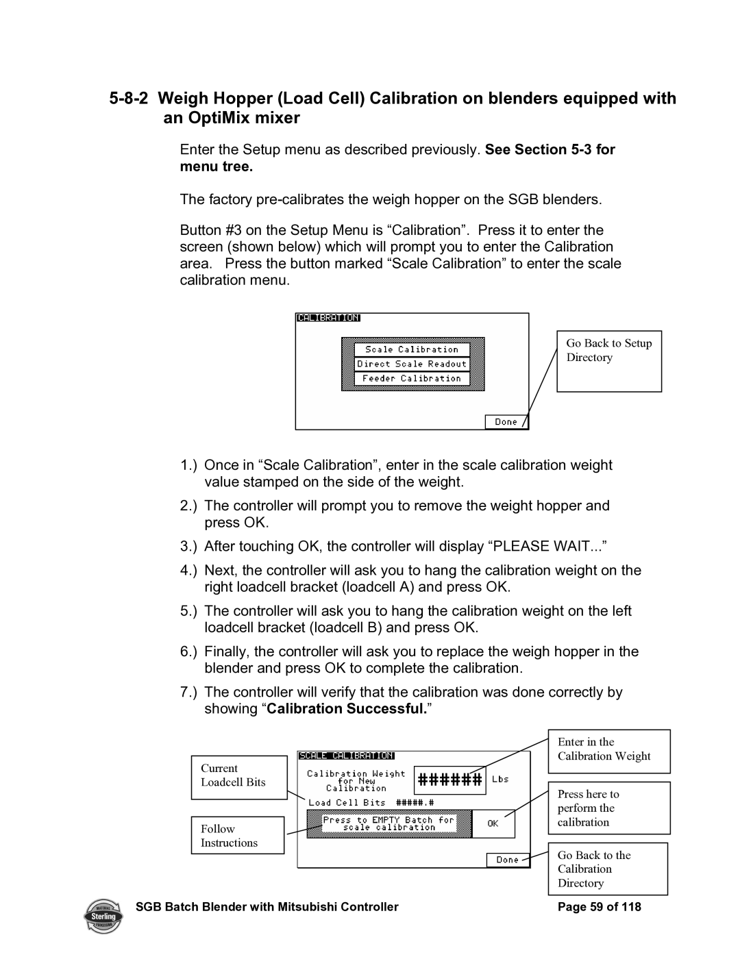 Sterling A0567659 manual Menu tree 