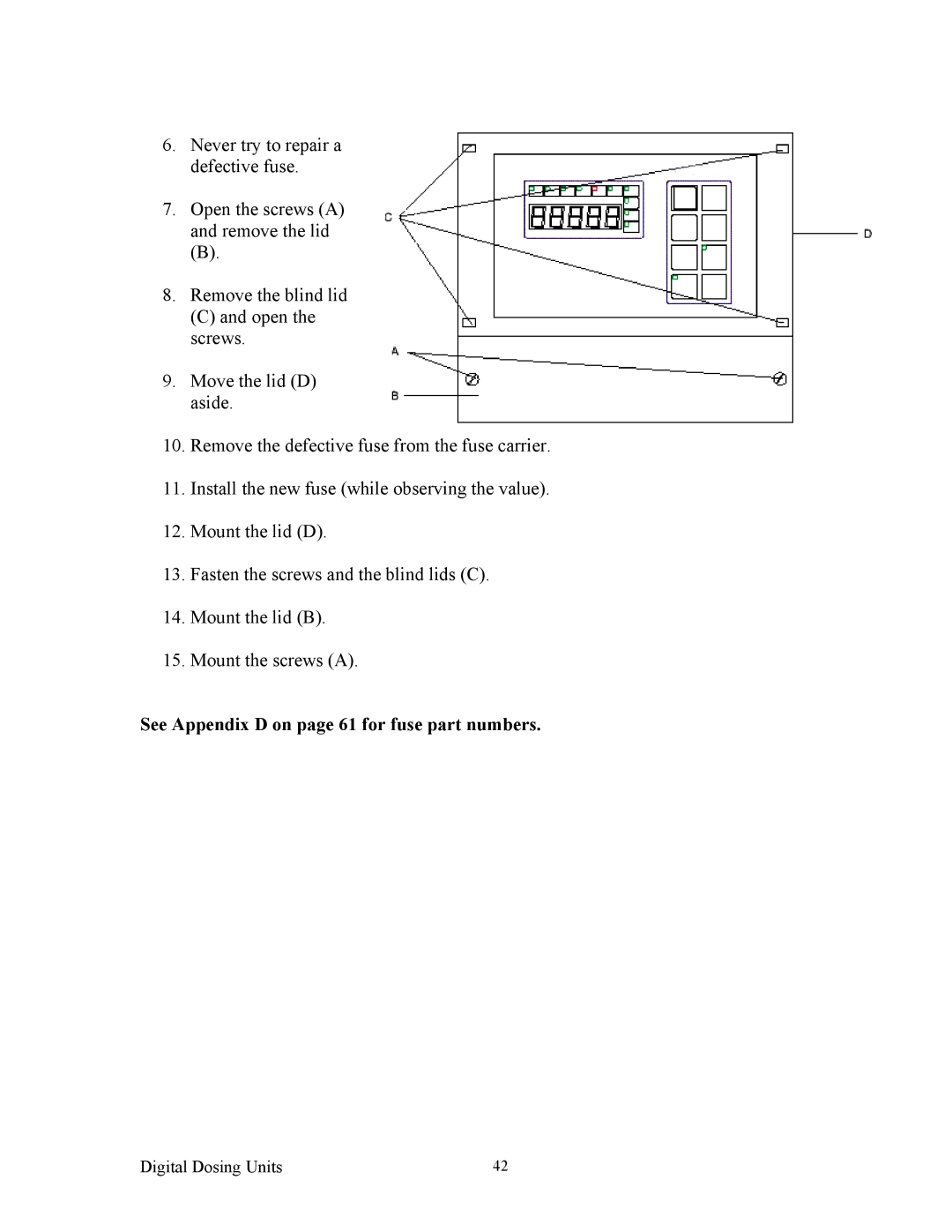 Sterling BF3-600 specifications See Appendix D on page 61 for fuse part numbers 