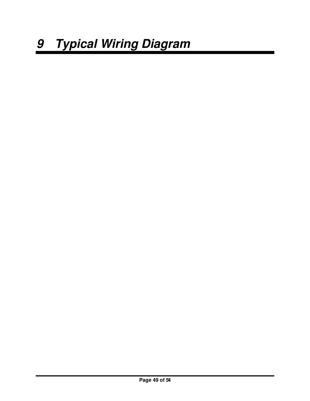 Sterling BP818, BP814, BP810 manual Typical Wiring Diagram 