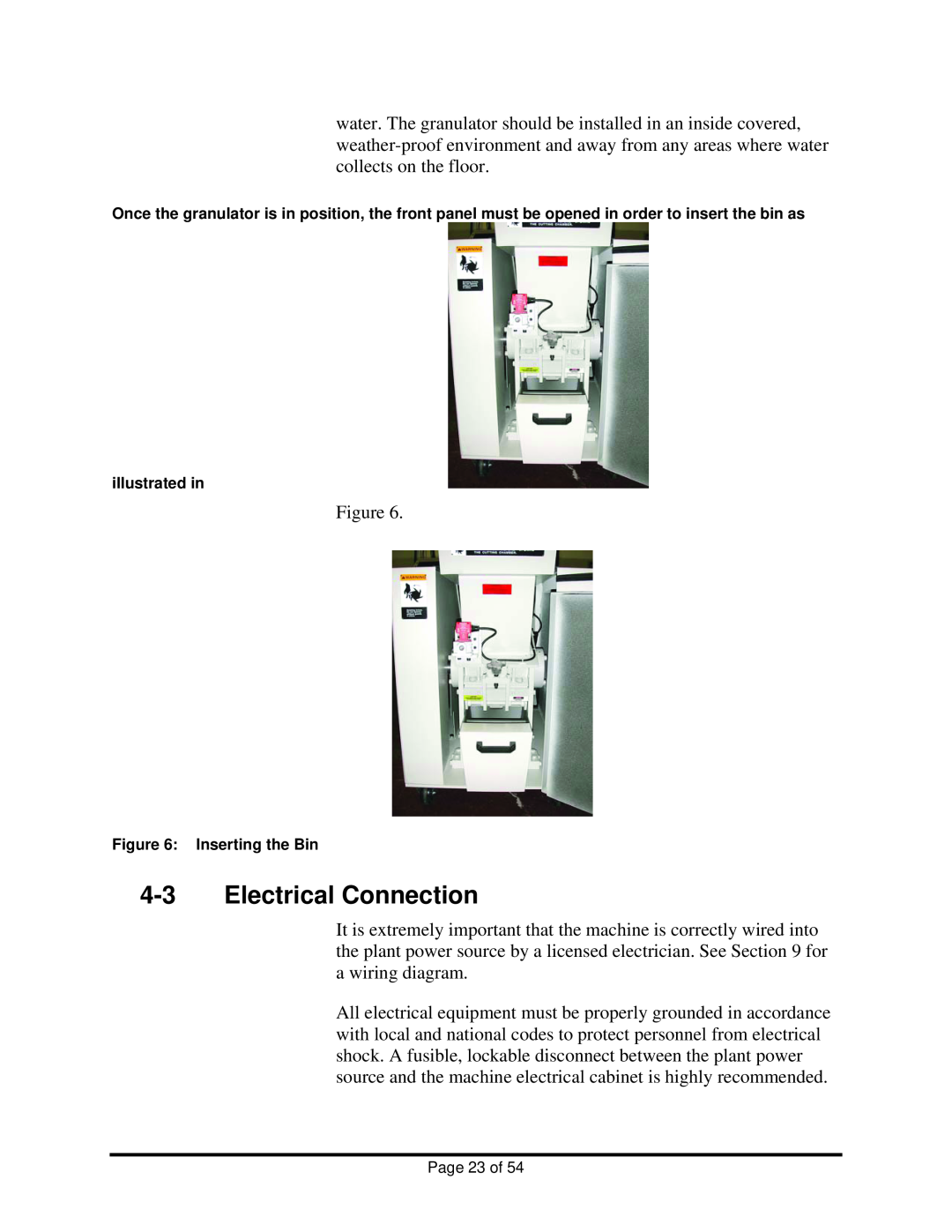 Sterling BP810, BP814, BP818 manual 4-3Electrical Connection 