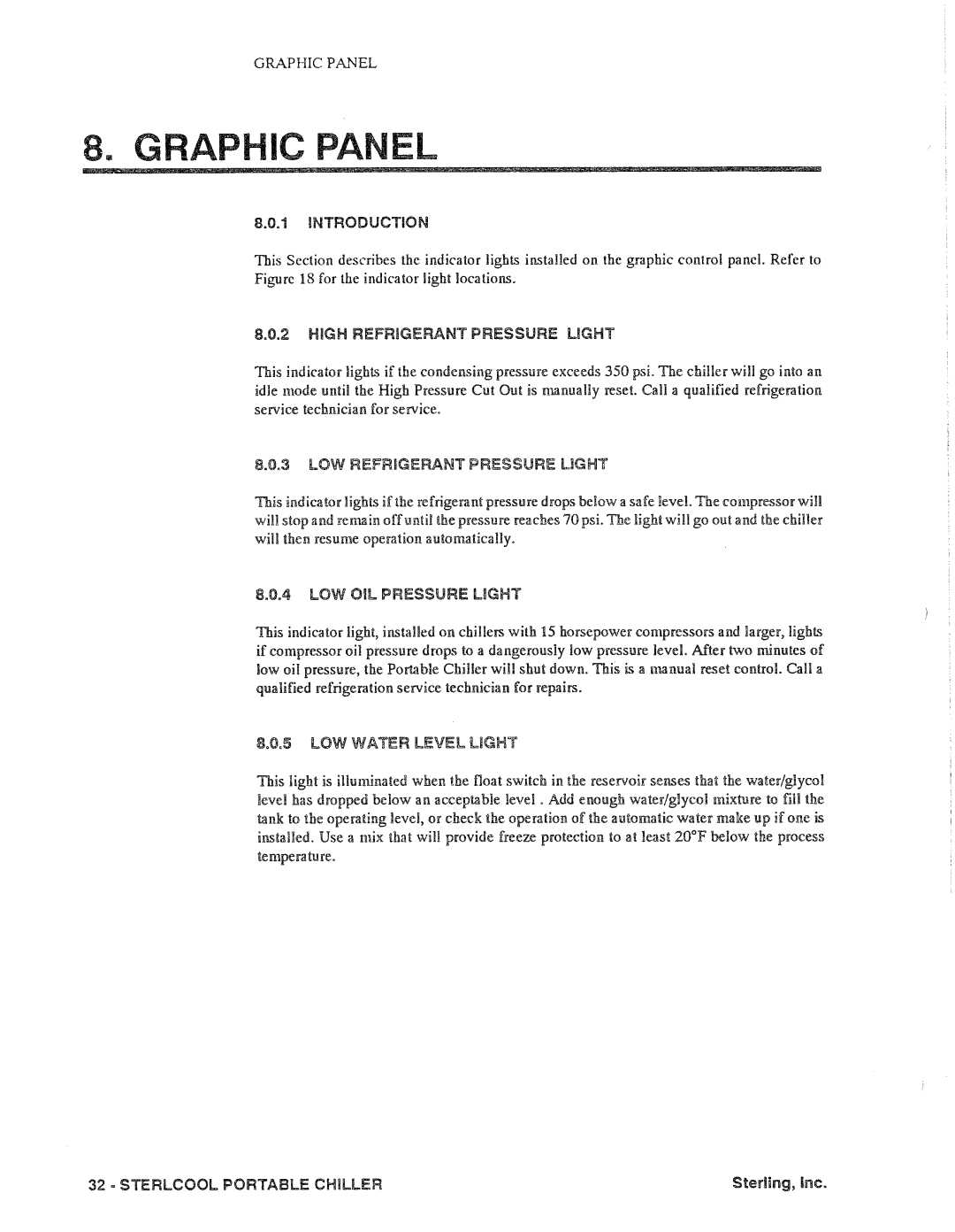 Sterling CFP05-30W, CFP05-A, CFP05-W, CFP05-25A, CFP25-A, CFP30-W manual 