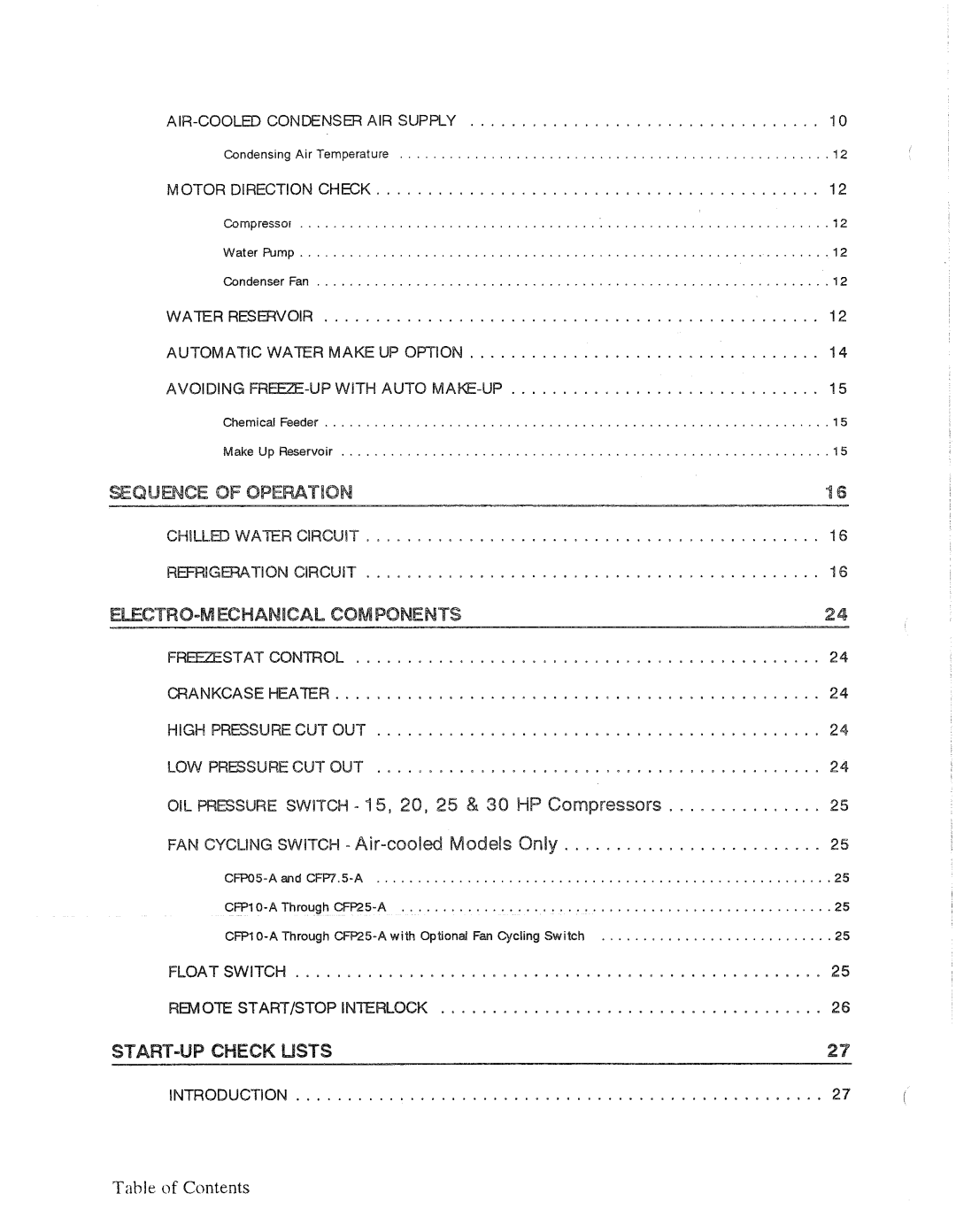 Sterling CFP25-A, CFP05-30W, CFP05-A, CFP05-W, CFP05-25A, CFP30-W manual 