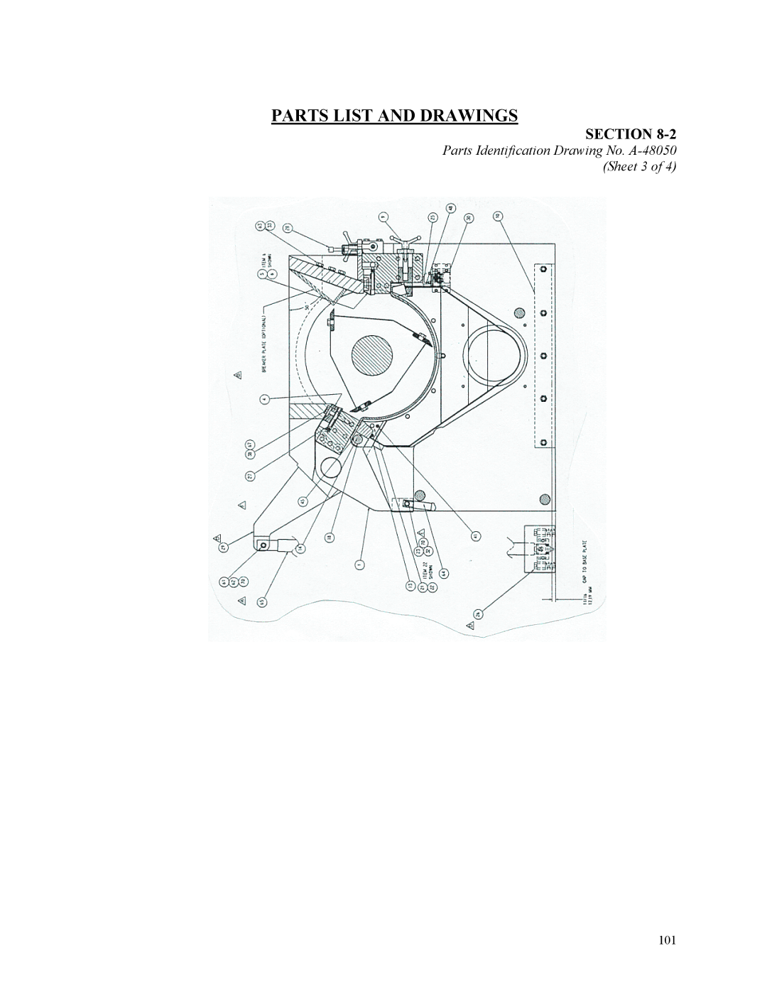 Sterling D48160s manual Parts Identification Drawing No. A-48050 Sheet 3 