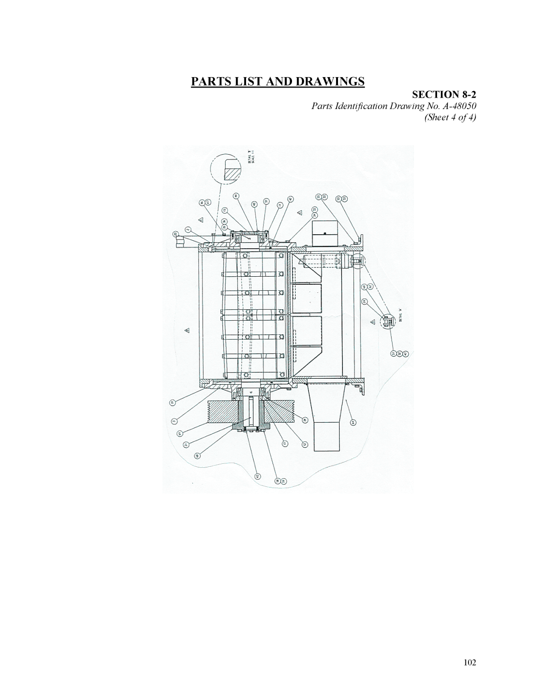 Sterling D48160s manual Parts Identification Drawing No. A-48050 Sheet 4 