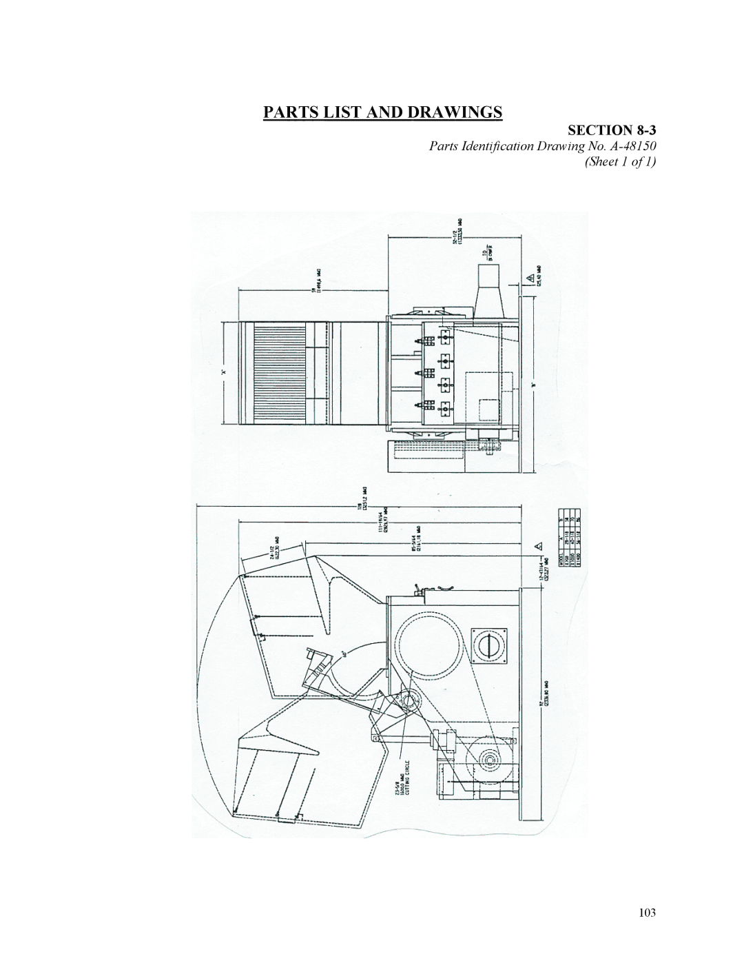 Sterling D48160s manual Parts Identification Drawing No. A-48150 Sheet 1 