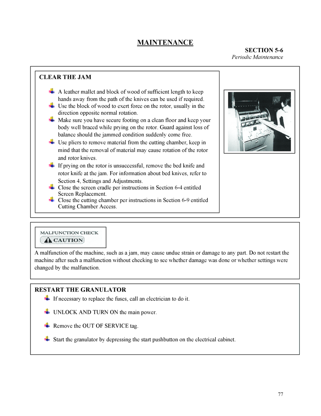 Sterling D48160s manual Maintenance 