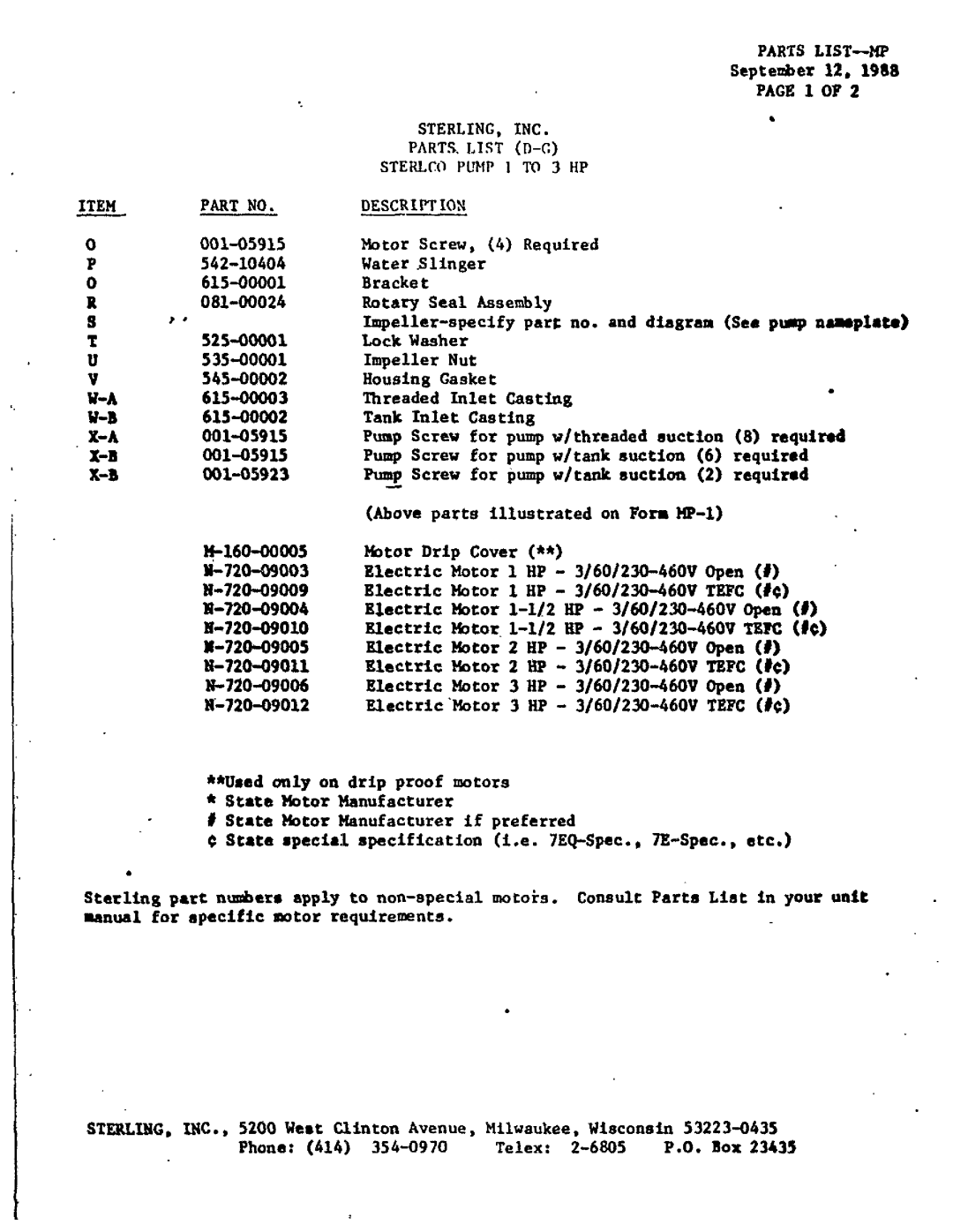 Sterling M-8414 manual 