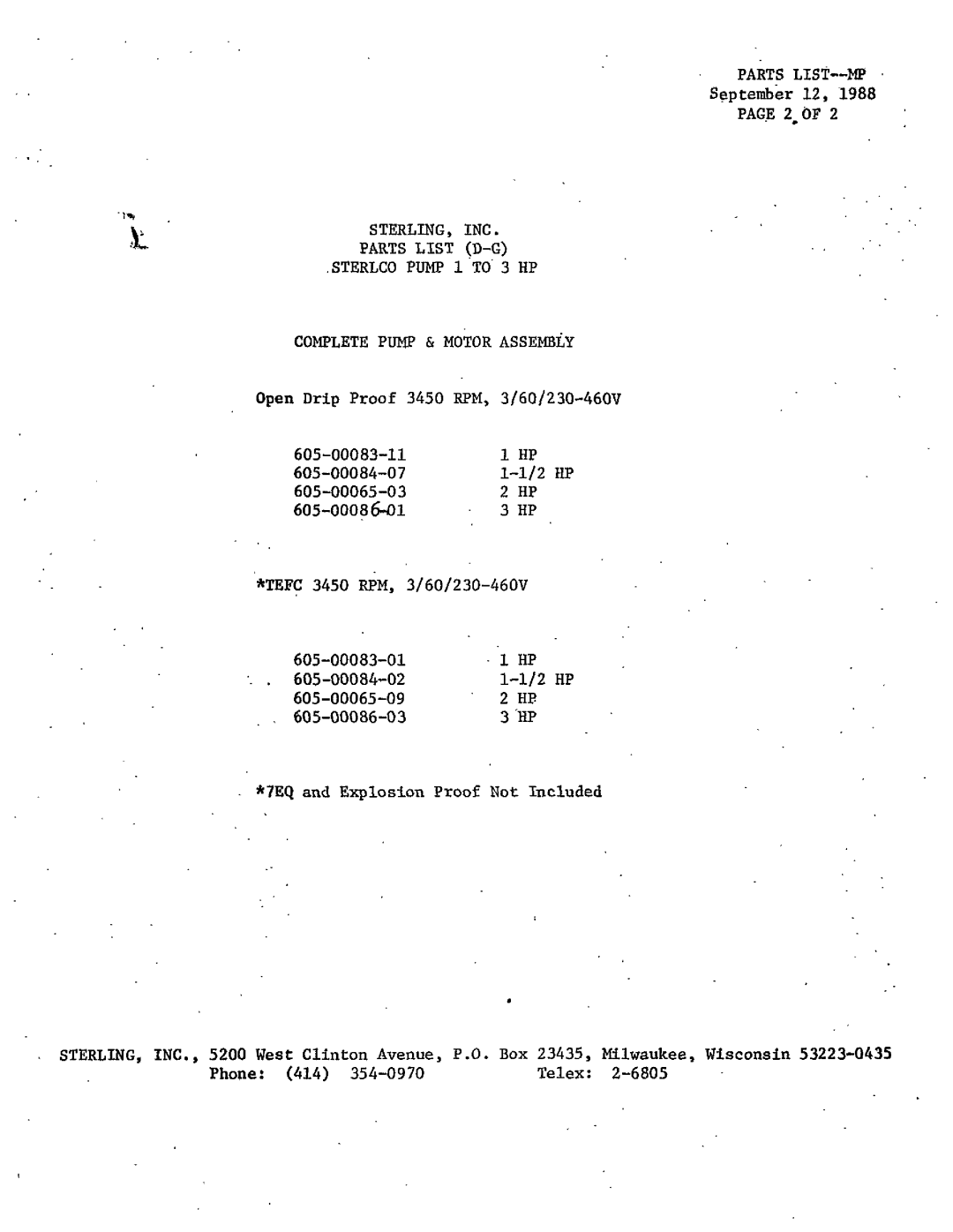 Sterling M-8414 manual 