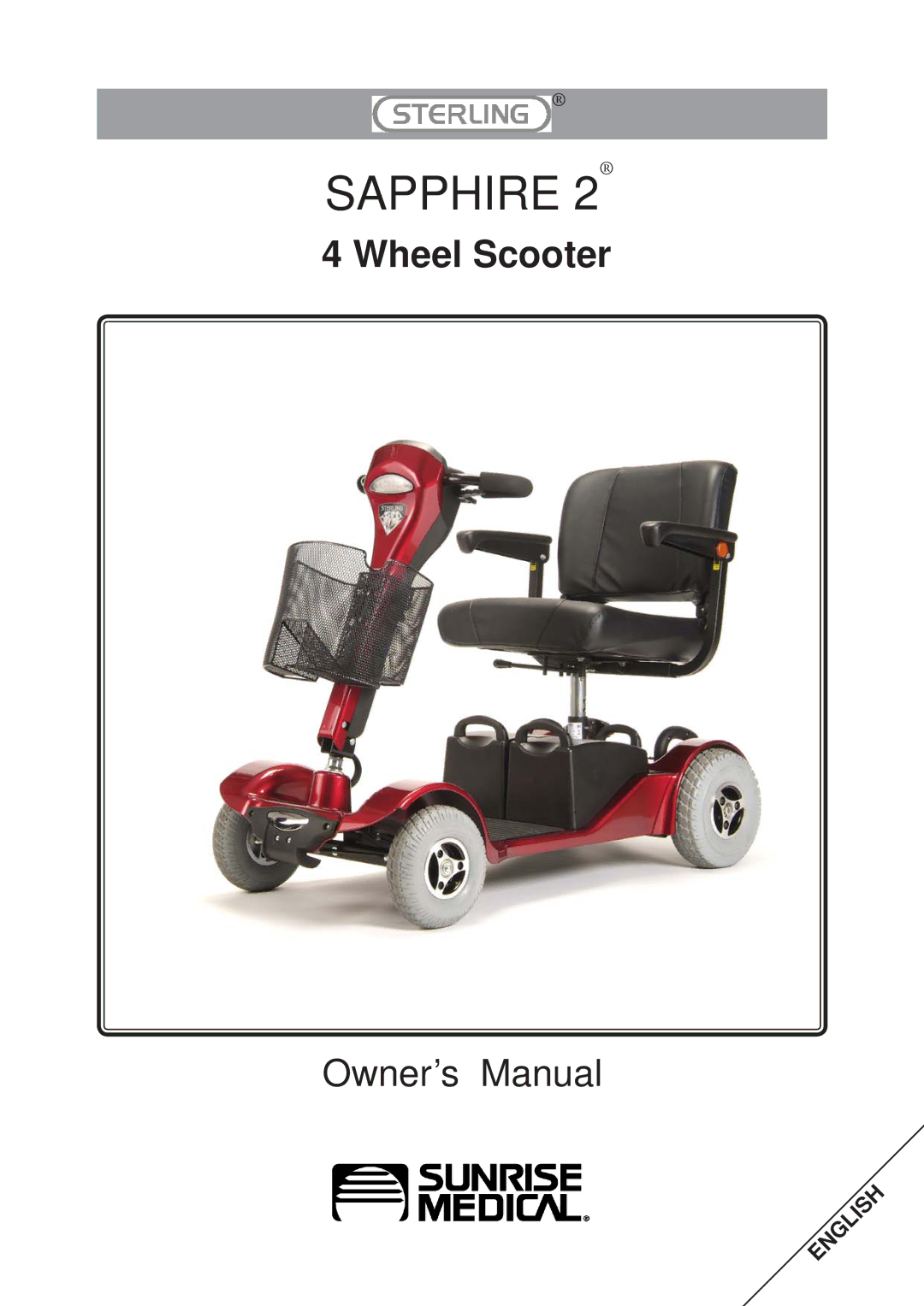 Sterling Mobility Scooter owner manual Sapphire 