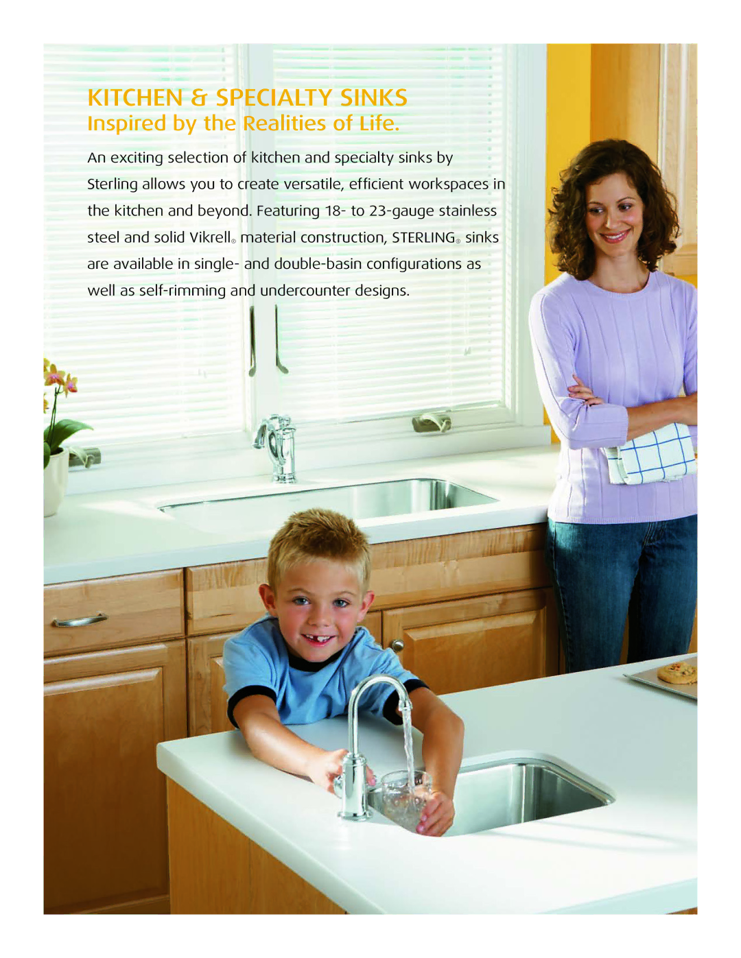 Sterling Plumbing 11402, 1470811850, 14707, 11401 manual Kitchen & Specialty Sinks 