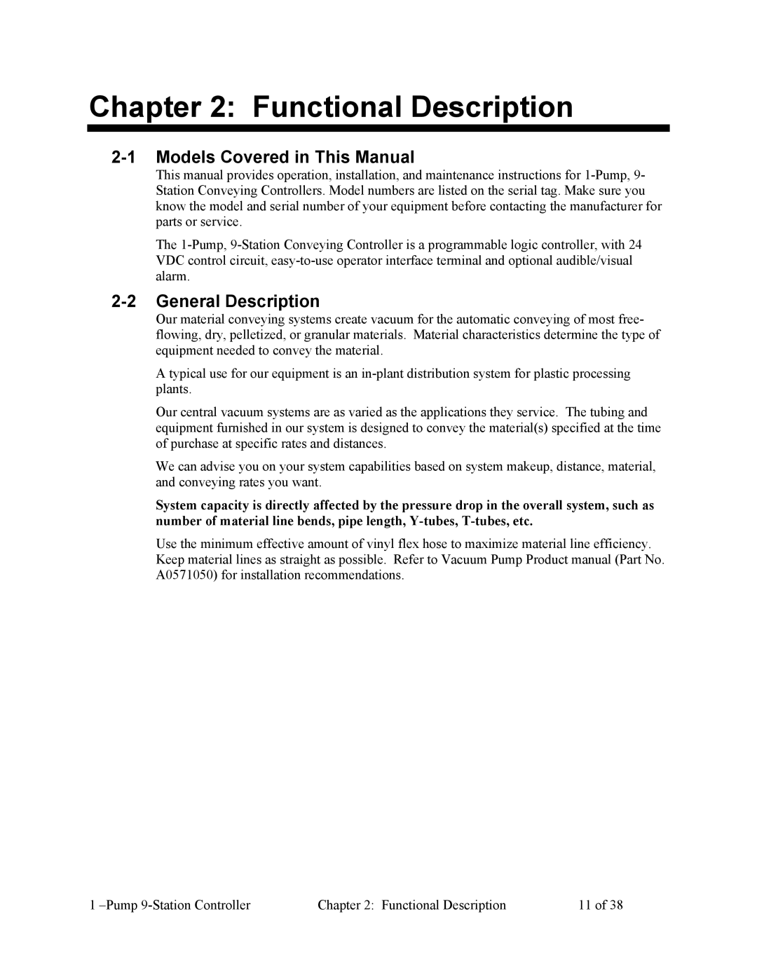 Sterling Plumbing 822.00247.00 specifications Functional Description, Models Covered in This Manual, General Description 