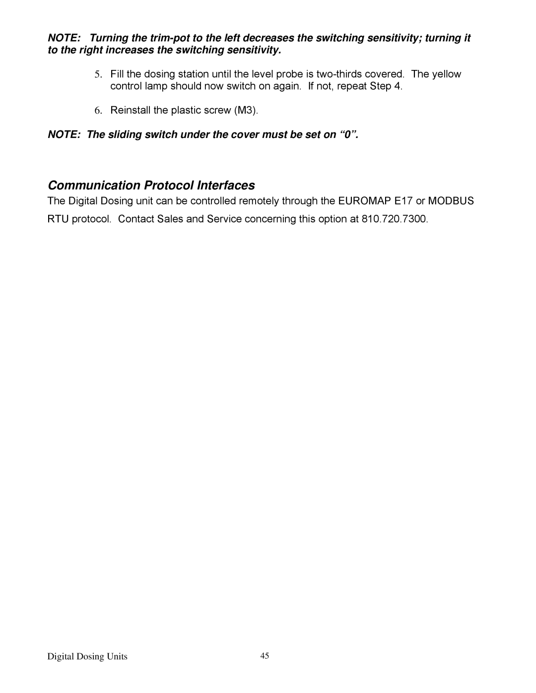 Sterling Plumbing 882 00276.00 specifications Communication Protocol Interfaces 