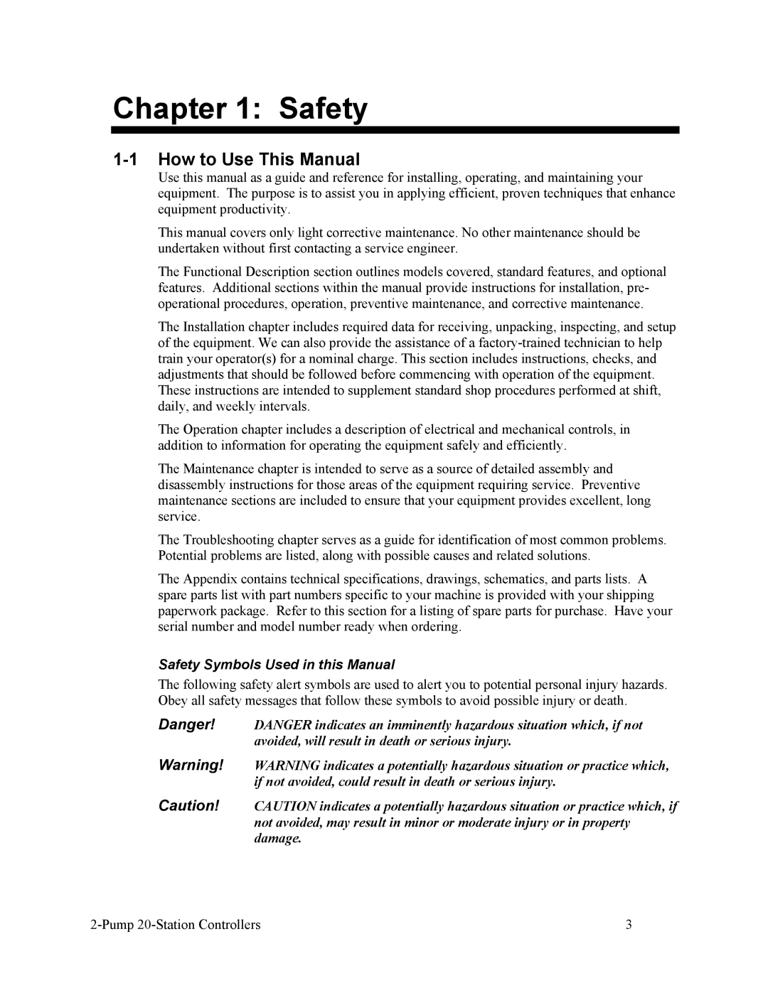 Sterling Plumbing scc2 specifications How to Use This Manual, Safety Symbols Used in this Manual 