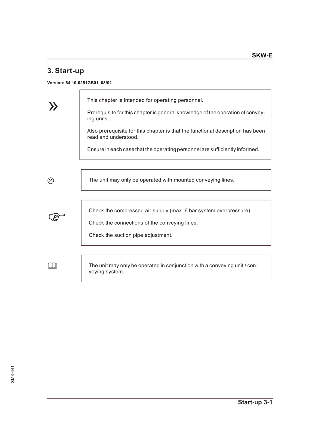 Sterling Plumbing SKW-E manual Start-up 