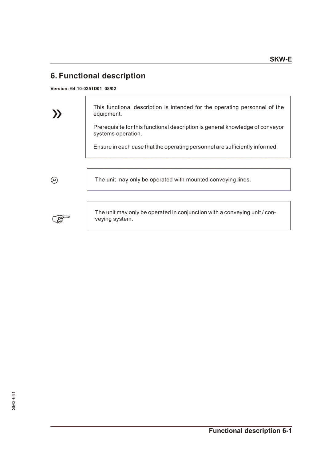 Sterling Plumbing SKW-E manual Functional description 