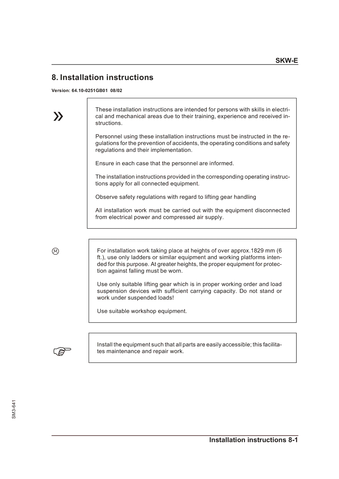 Sterling Plumbing SKW-E manual Installation instructions 