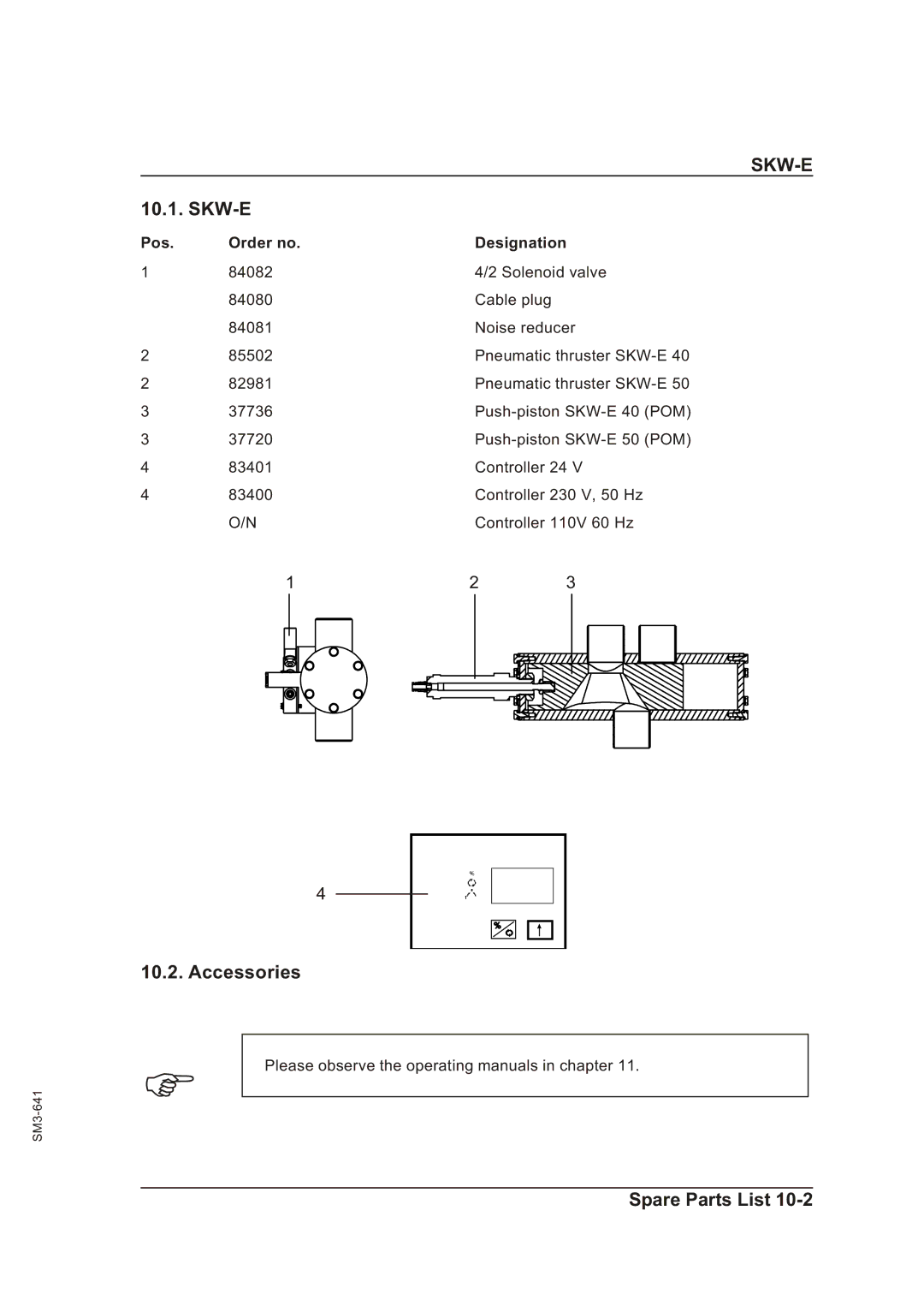 Sterling Plumbing SKW-E manual Skw-E, Accessories, Pos Order no Designation 