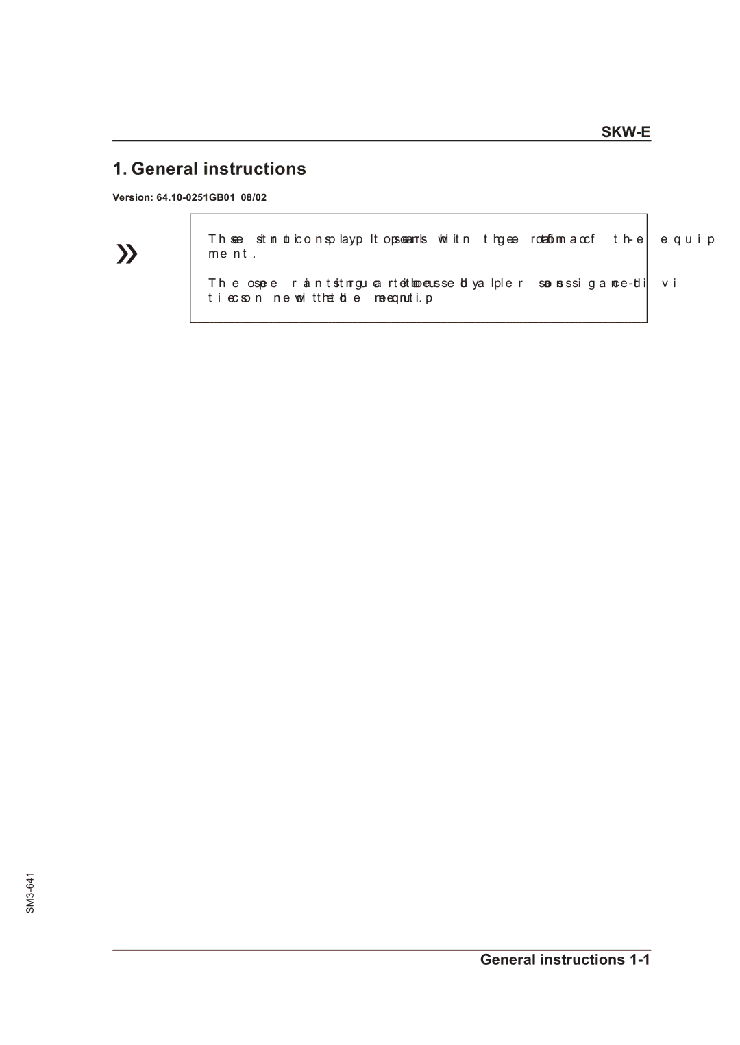 Sterling Plumbing SKW-E manual General instructions 