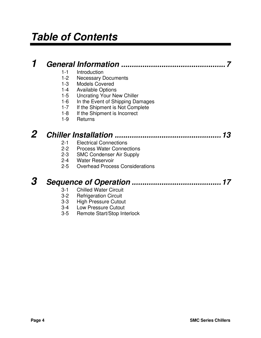 Sterling Power Products 30F to 65F installation manual Table of Contents 