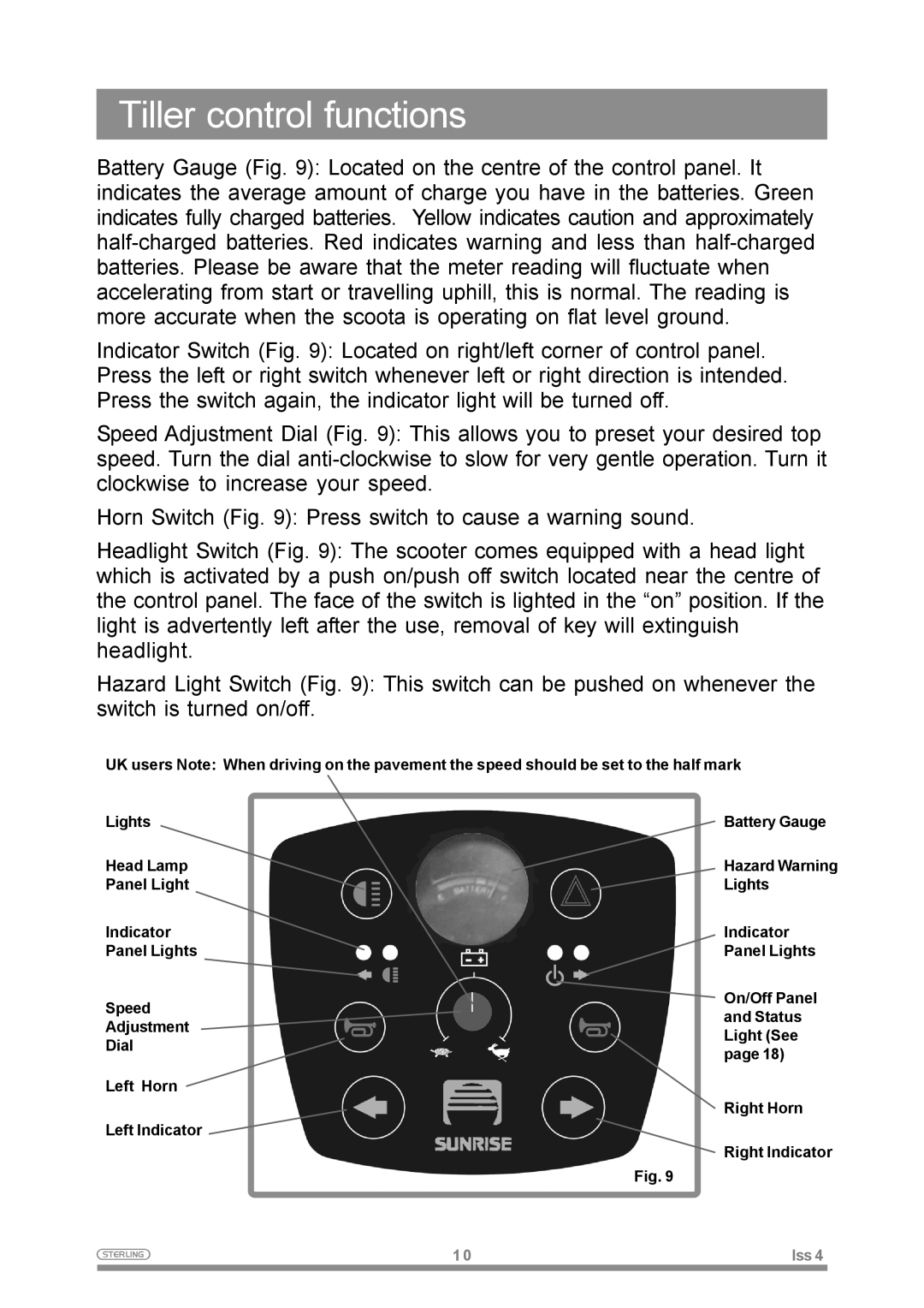 Sterling Power Products Elite XS owner manual Hazard Warning 