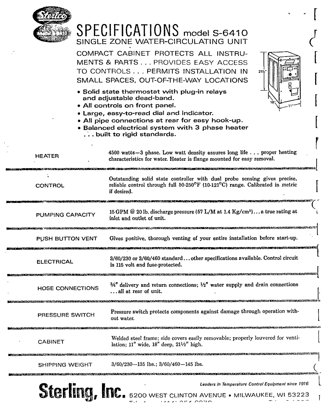 Sterling S-6410-A manual 