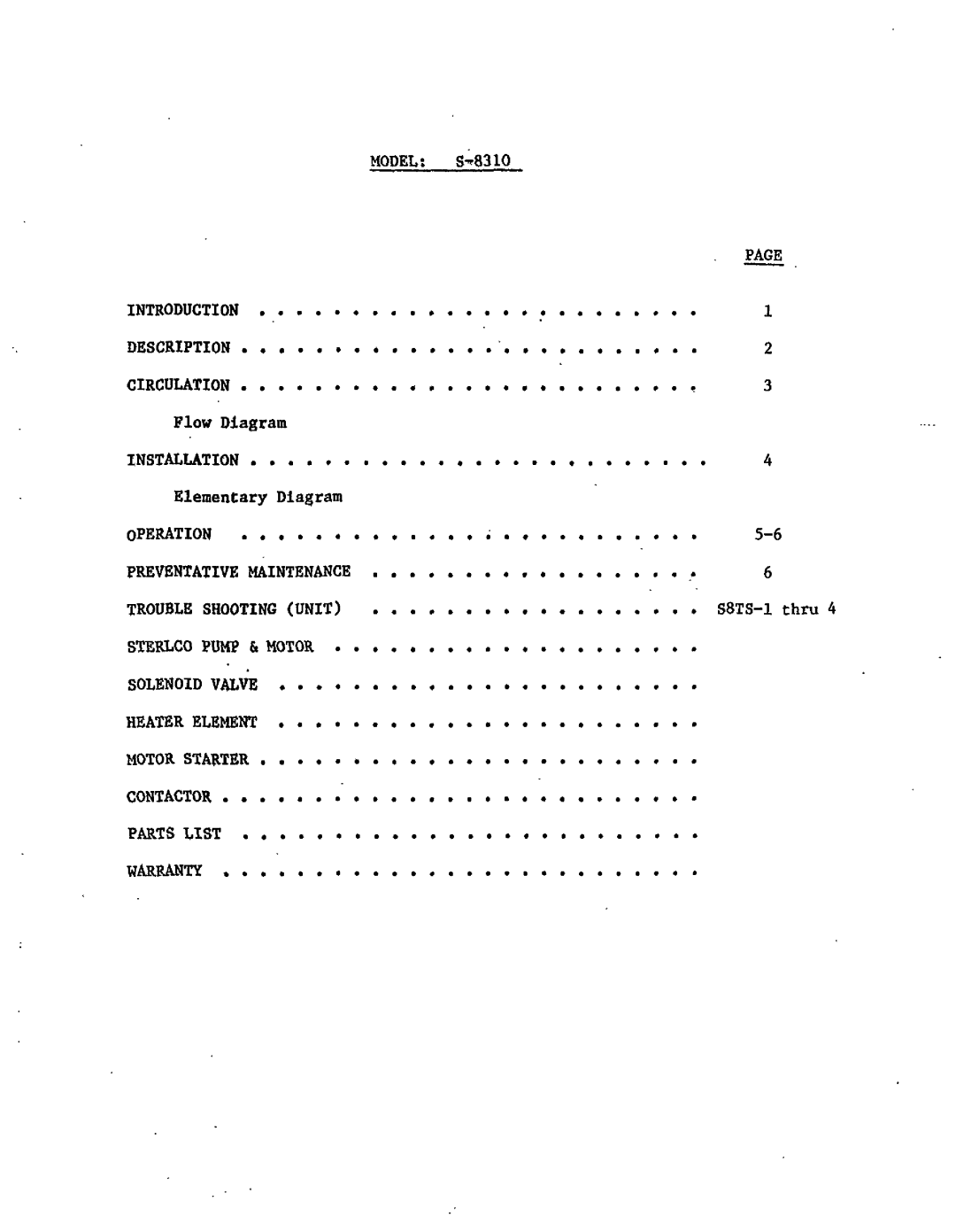 Sterling S-8310 manual 