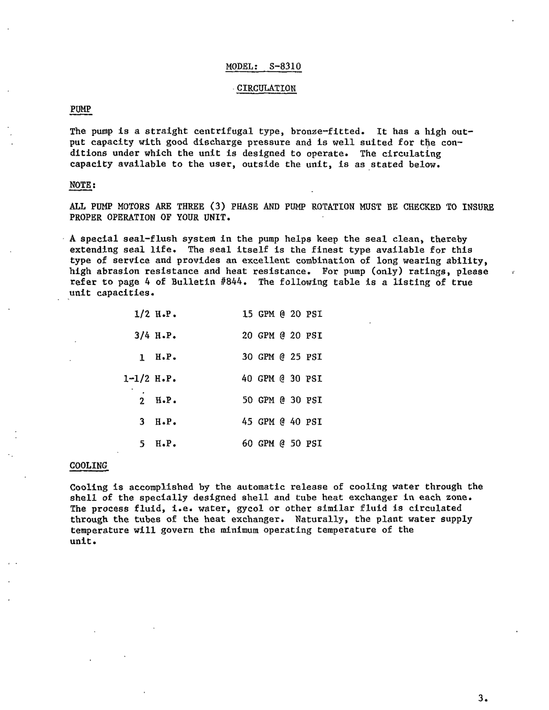 Sterling S-8310 manual 