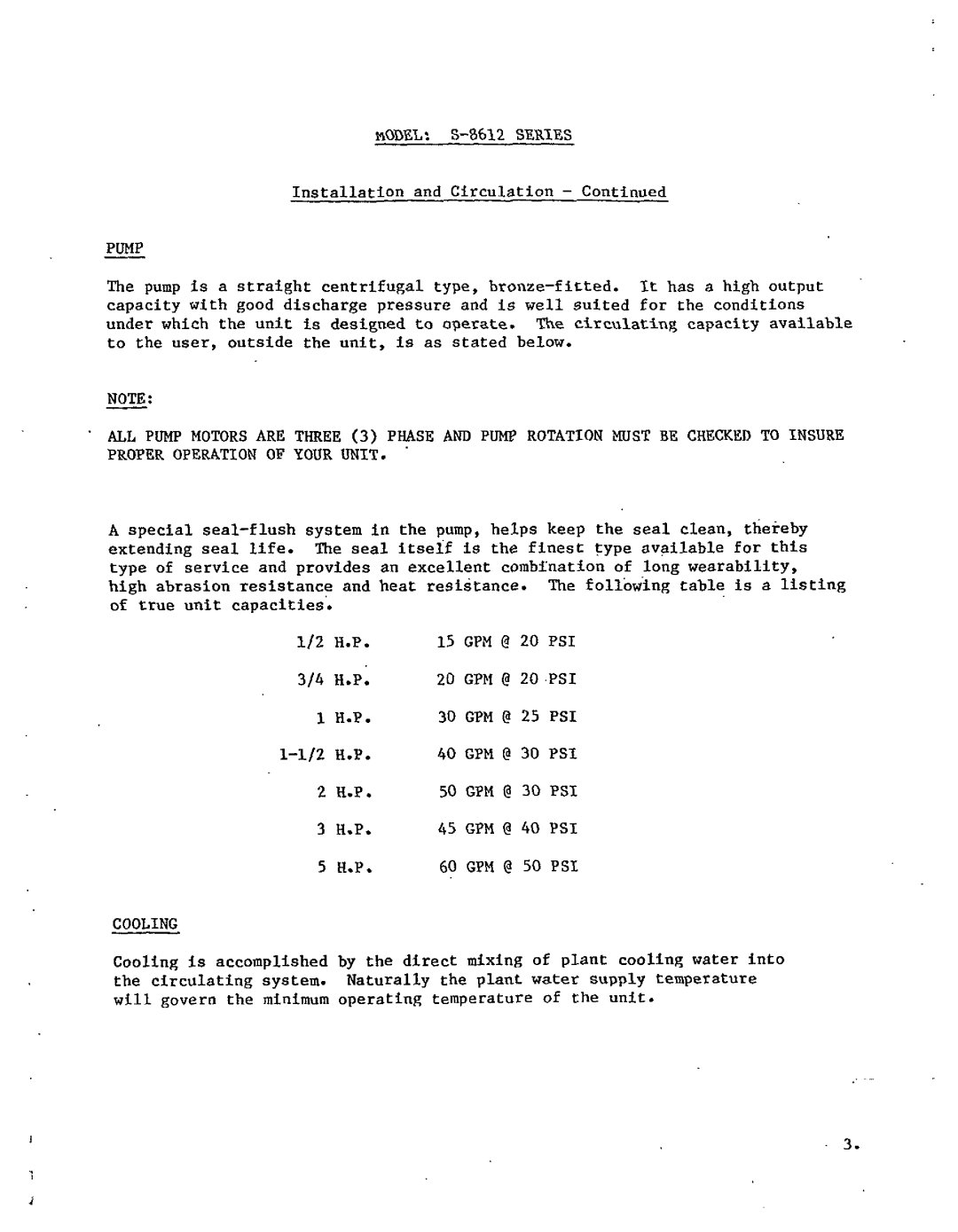 Sterling S-8612 manual 