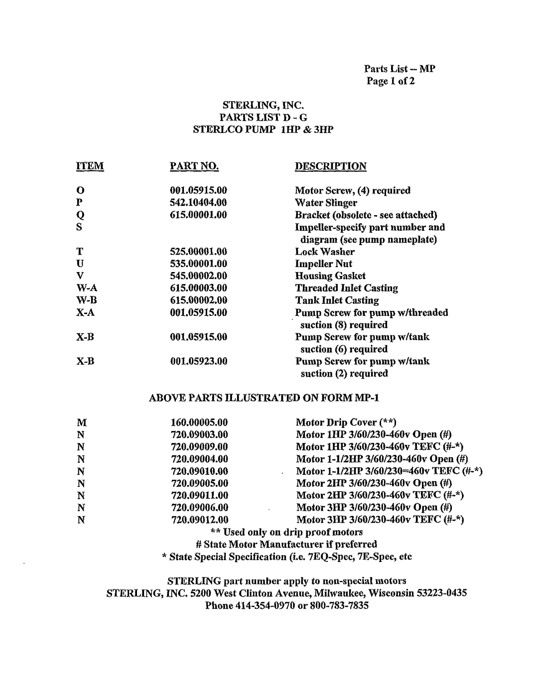 Sterling S-8613 manual 