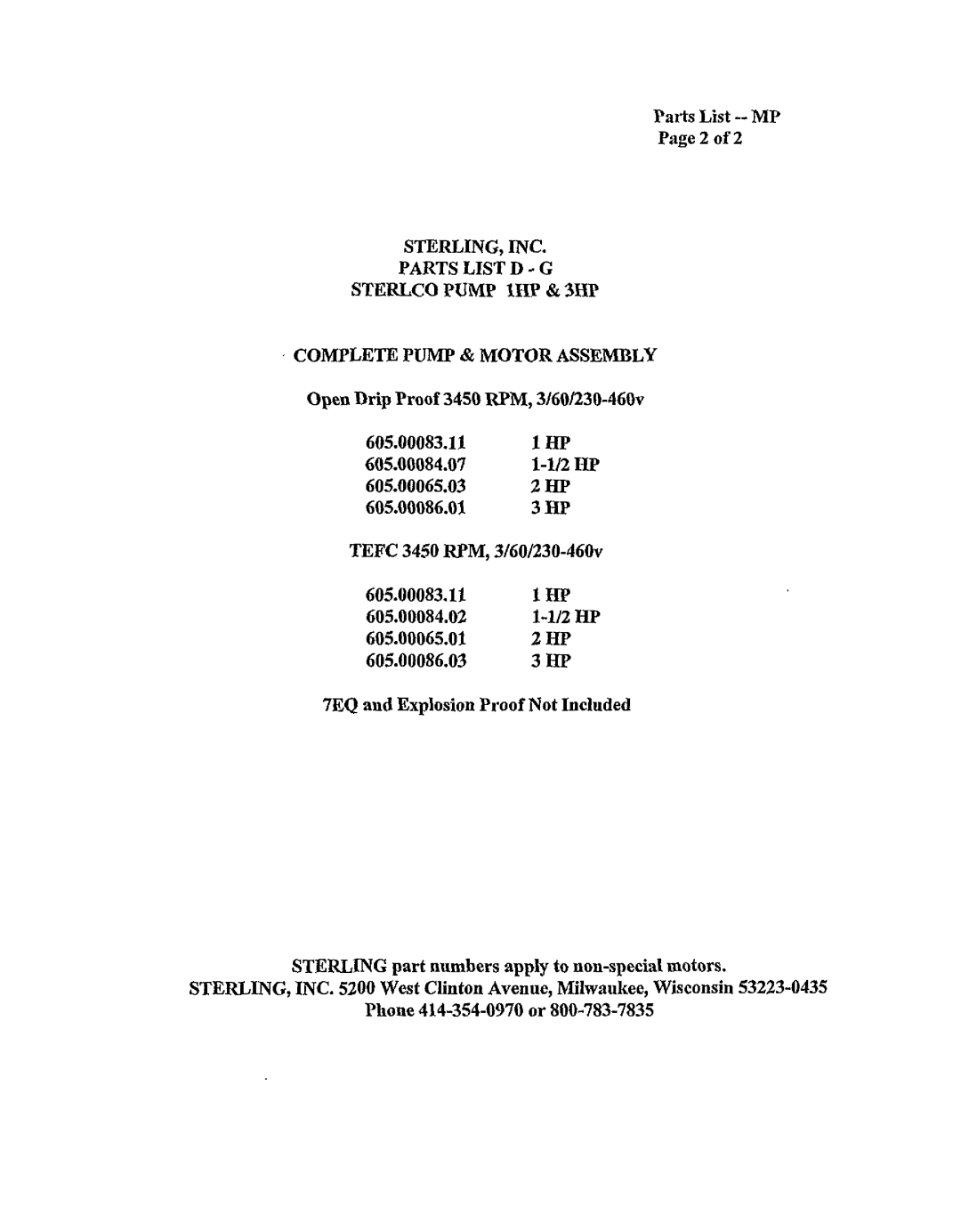 Sterling S-8613 manual 