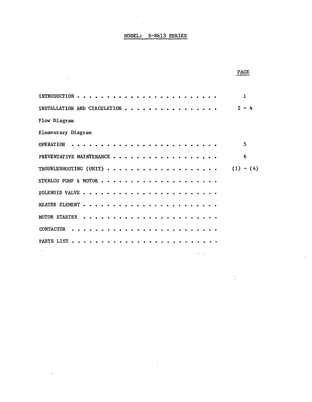 Sterling S-8613 manual 