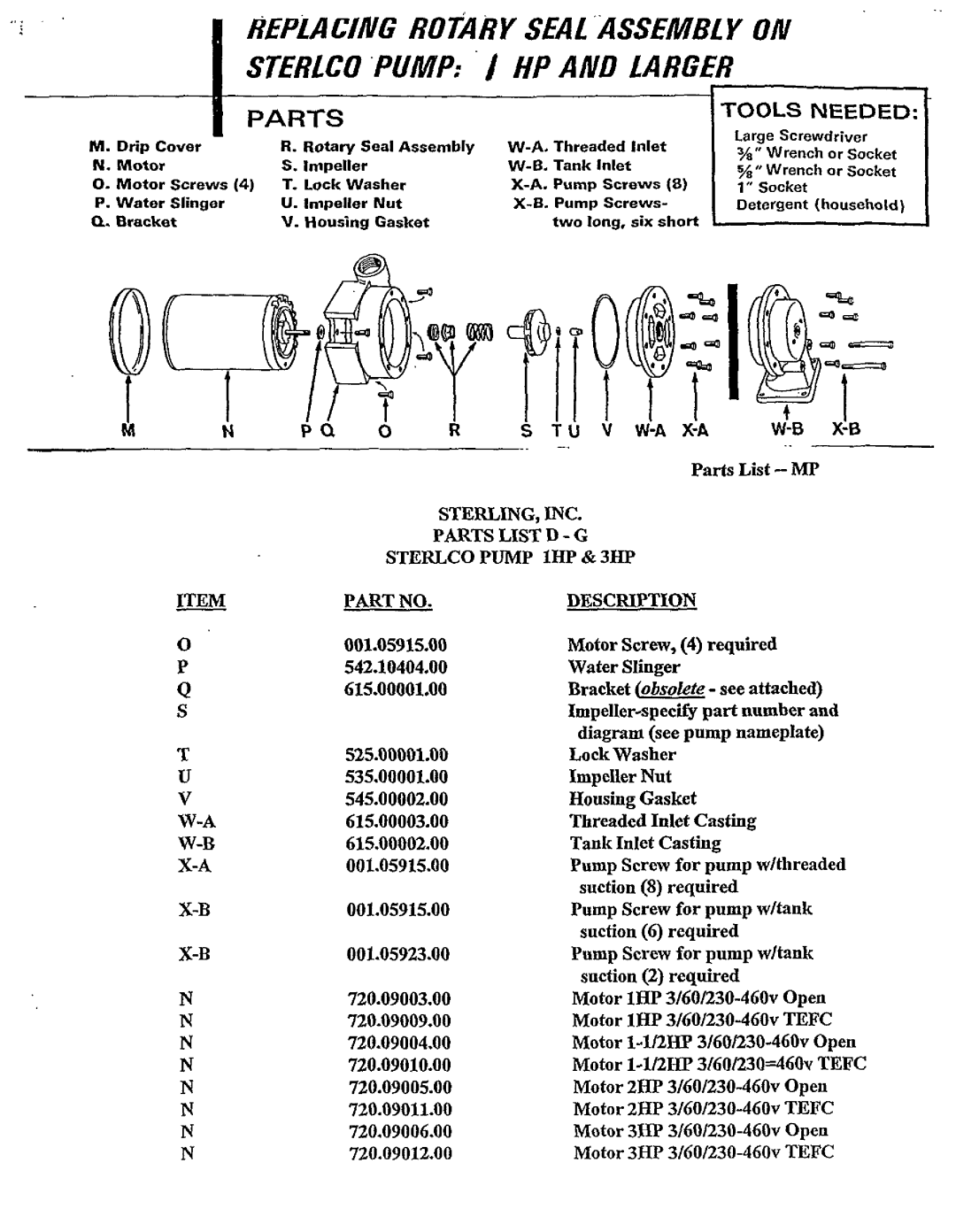 Sterling S-8613 manual 