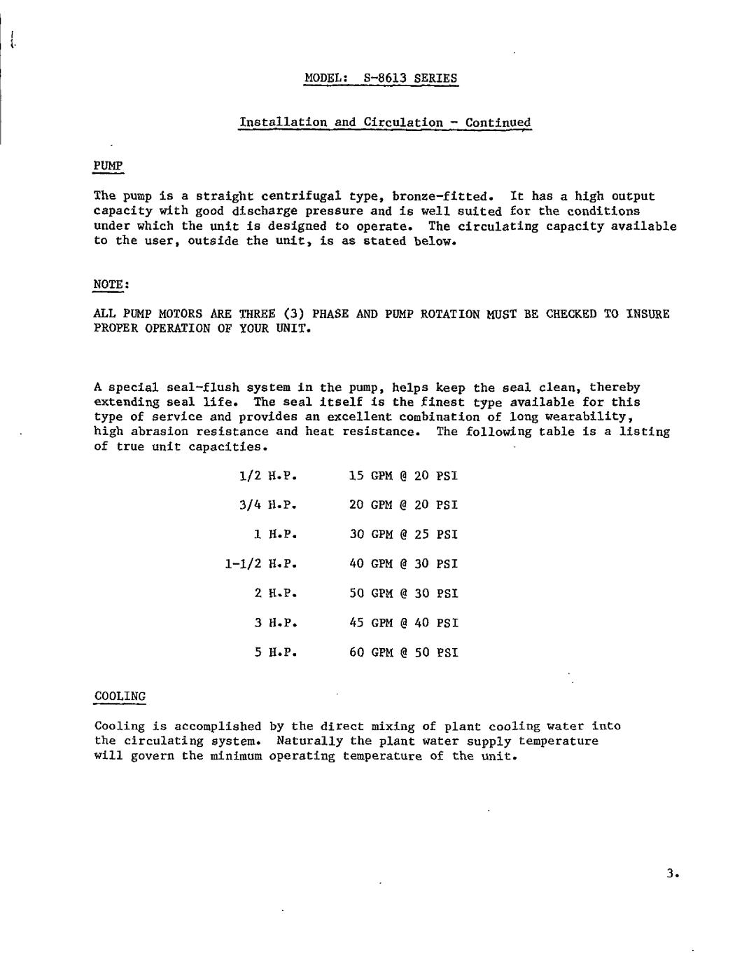 Sterling S-8613 manual 