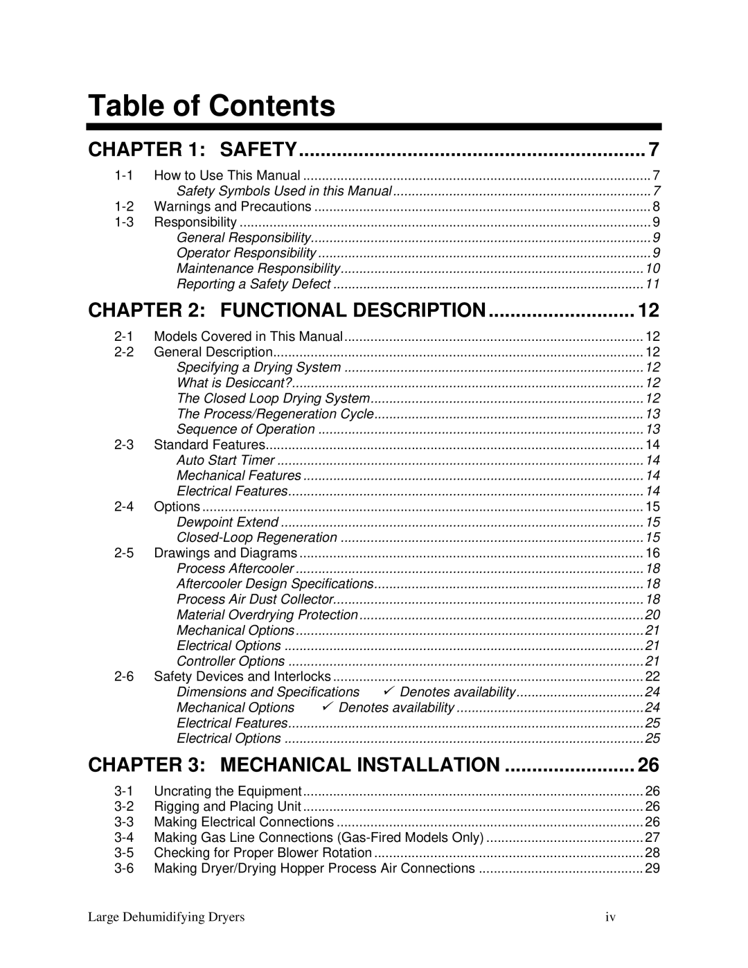 Sterling SDA AP-1 specifications Table of Contents 