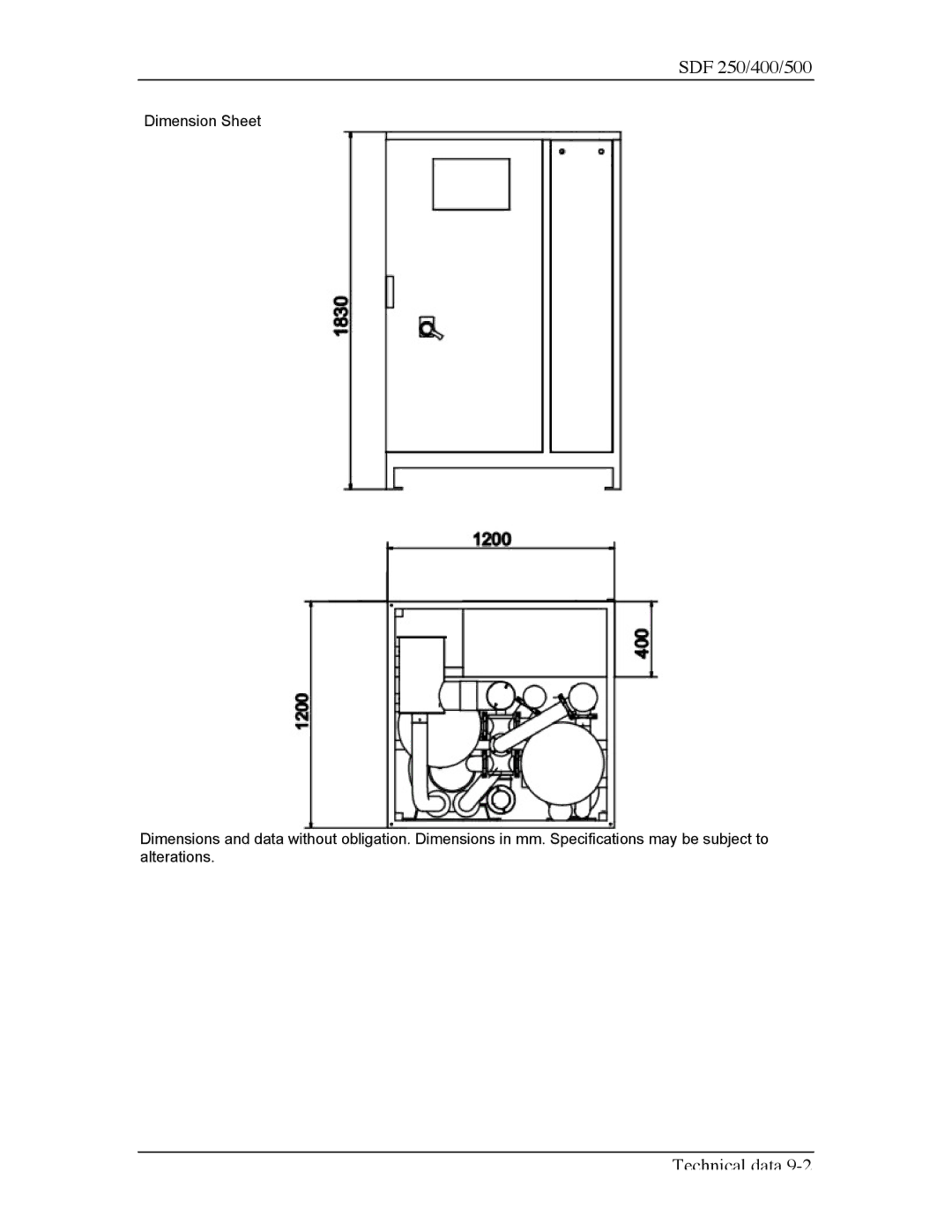 Sterling SDF 500, SDF 400 manual SDF 250/400/500 