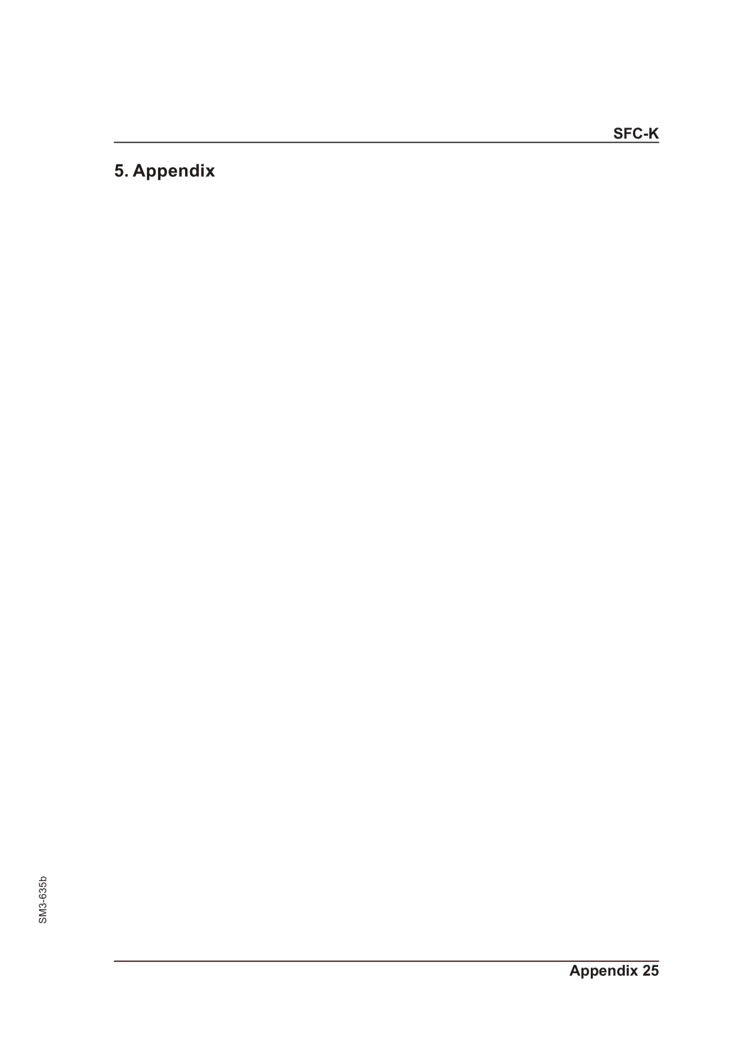 Sterling SFC-K 50, SFC-K 40 operating instructions Appendix 